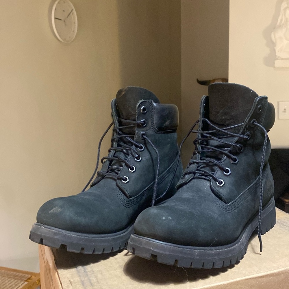 Timberland Suede Ankle Combat Boots